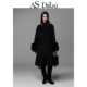 高级感黑色羊毛大衣廓形宽松中长款 DALIO冬季 外套女