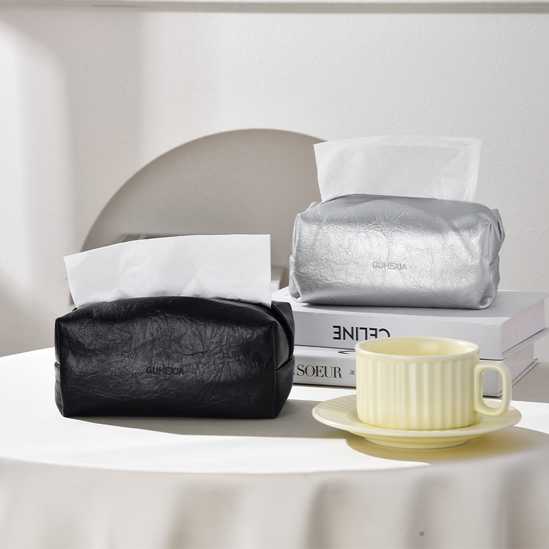 轻奢高级感皮革纸巾盒