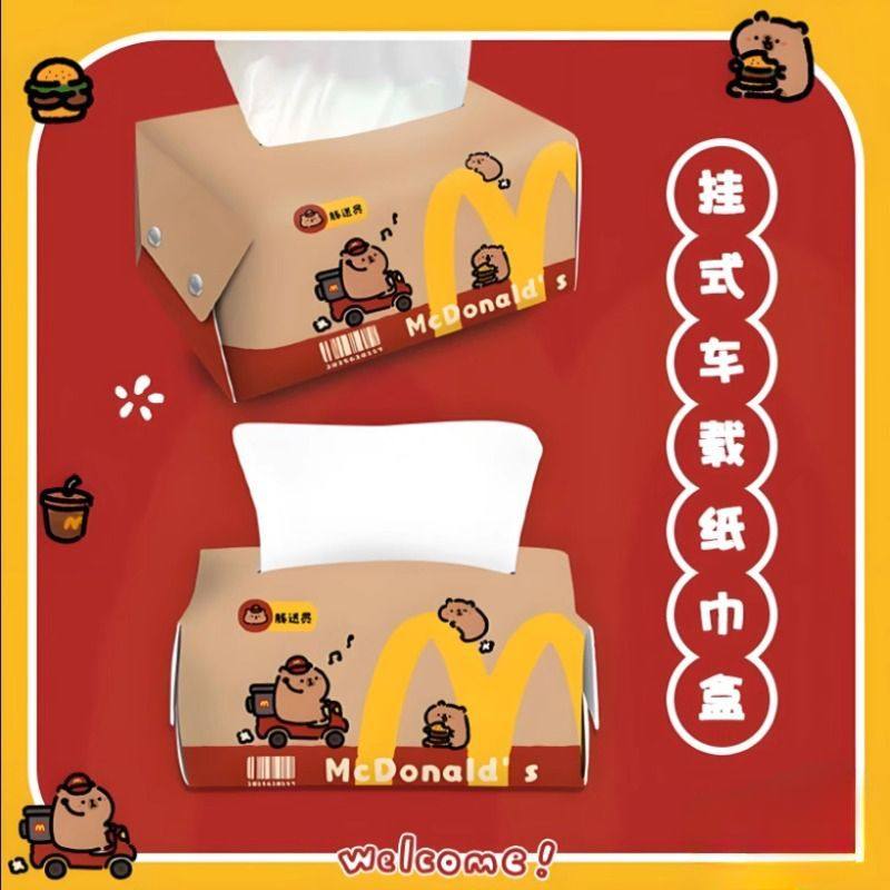 创意麦当当纸巾盒车载可爱车内抽纸盒汽车收纳纸巾包车用箱纸抽盒,汽车用品/电子/清洗/改装,车用纸巾盒/套,淘宝优惠券,粉丝福利购,淘宝优惠卷