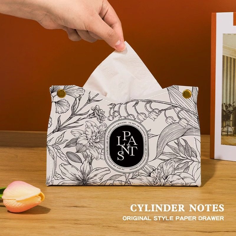 新古典花卉皮质抽纸盒抽纸袋客厅茶几办公室创意纸巾盒轻奢风高级,收纳整理,纸巾盒,淘宝优惠券,粉丝福利购,淘宝优惠卷
