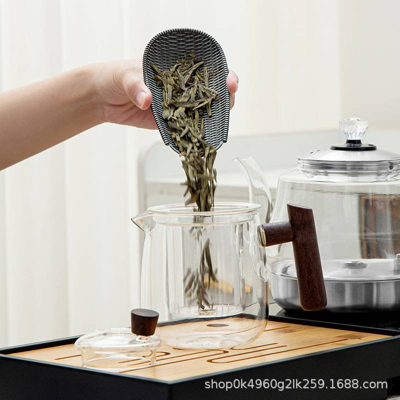 茶盘全自动玻璃上水烧水壶套装一体小型茶海功夫茶具干泡台电茶炉