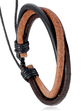 欧美时尚wish爆款复古多层编织男女手链小众