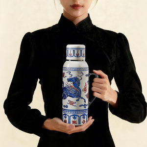 天驹八宝陶瓷内胆焖茶壶礼盒闷泡壶大容量保温杯中式泡茶壶伴手礼