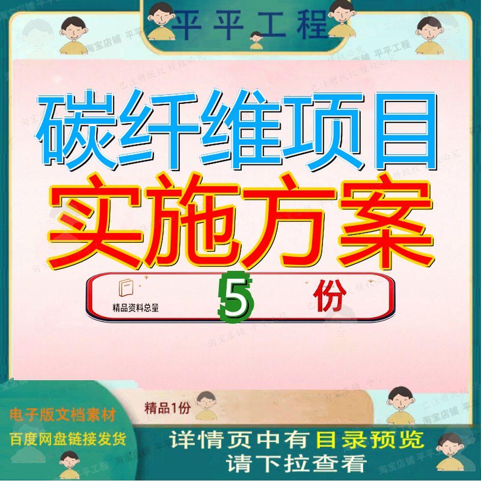碳纤维项目实施方案通用模板大连聚氨酯装配式建材案模案通用模
