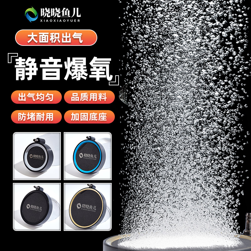 晓晓鱼儿黑石鱼缸氧气盘