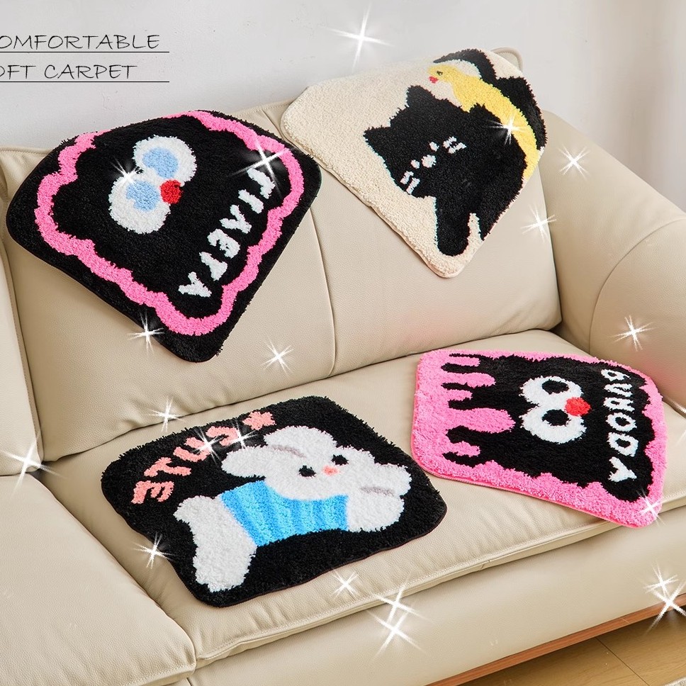 简约毛绒防滑加厚小清新家用