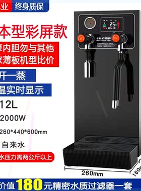 蒸汽开水机商用奶泡机开水器咖啡奶茶店设备加热定温蒸汽开水器