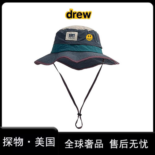 drew笑脸速干登山帽夏薄款遮阳帽