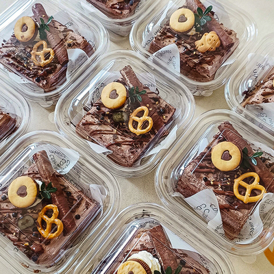 草莓巧克力切块蛋糕包装盒