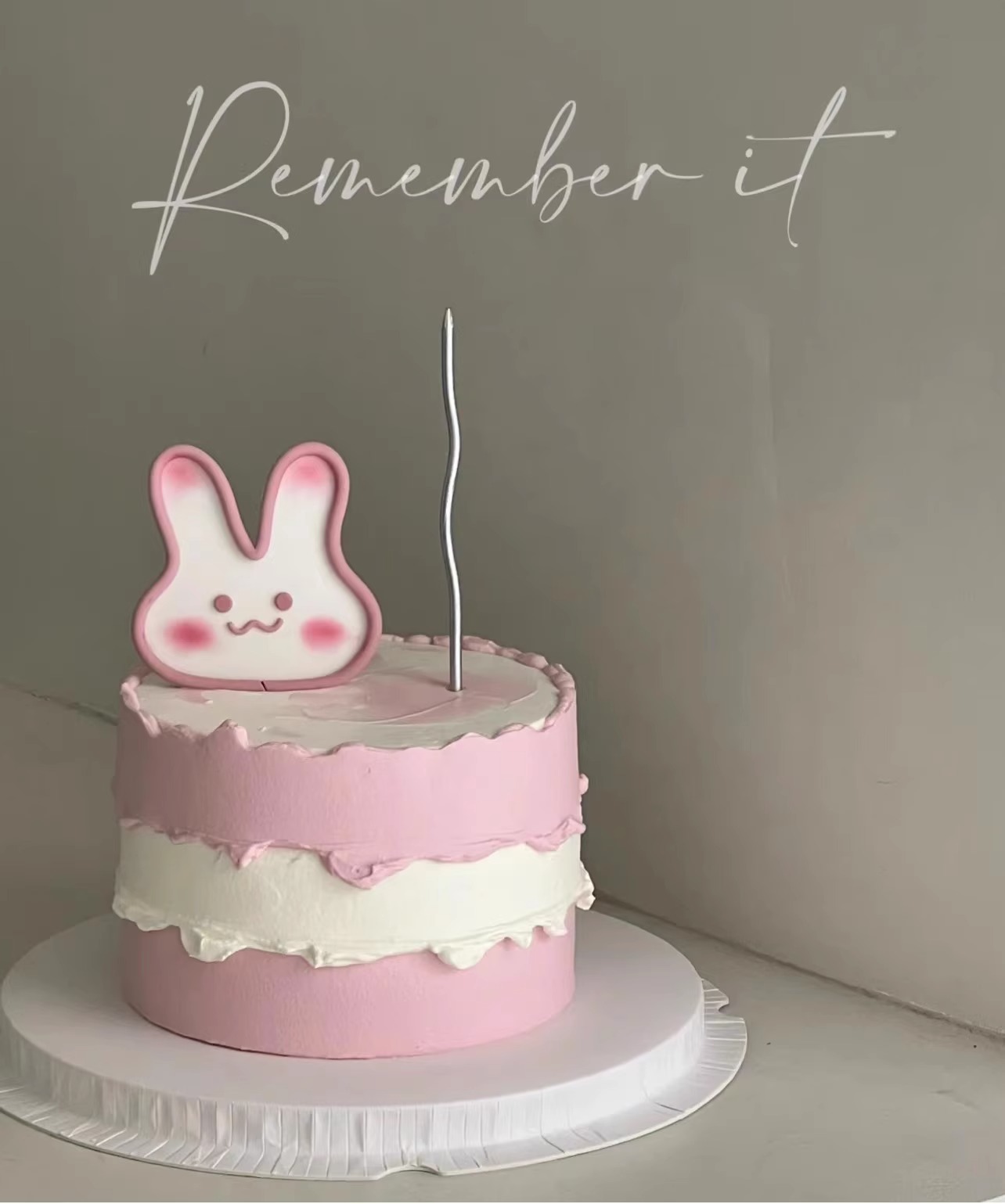 蛋糕烘焙装饰插件软胶兔子头蜡烛