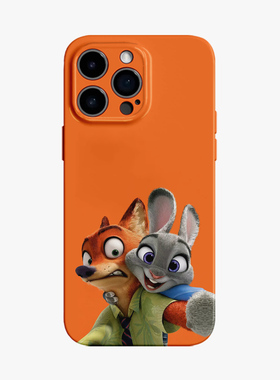 疯狂动物城手机壳适用苹果17promax情侣华为puar80防摔70iphone16朱迪与尼克15/14哑光mate60小米13荣耀400