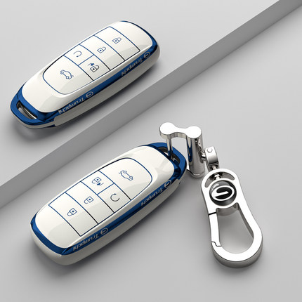 适用埃安y钥匙套splus专用壳V改装S魅580配件lx扣广汽传祺AION壳