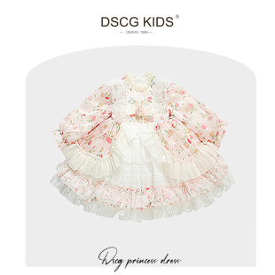 DSCG童装洛丽塔公主裙女童连衣裙秋装2025新款儿童富家千金感裙子