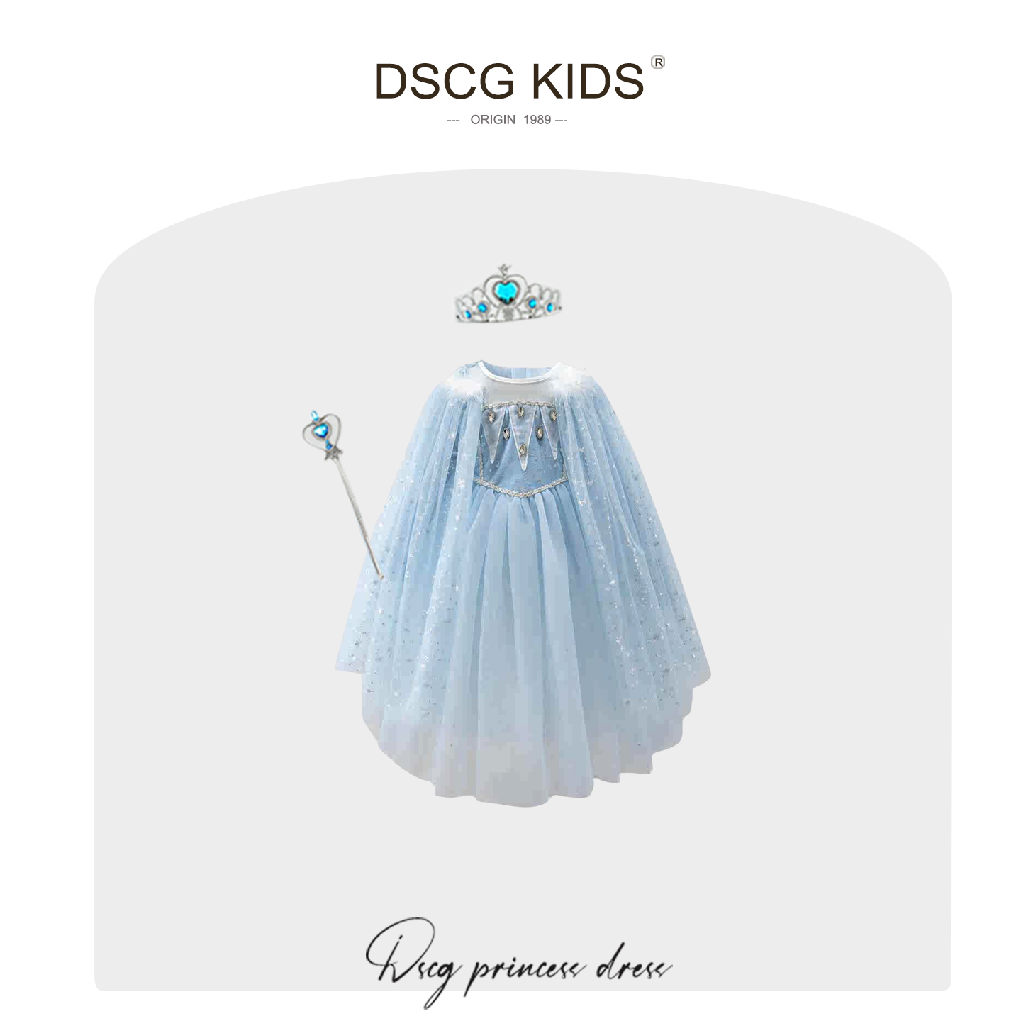 DSCG原创女童艾莎公主裙秋季2025新款万圣节儿童爱莎生日礼物裙子