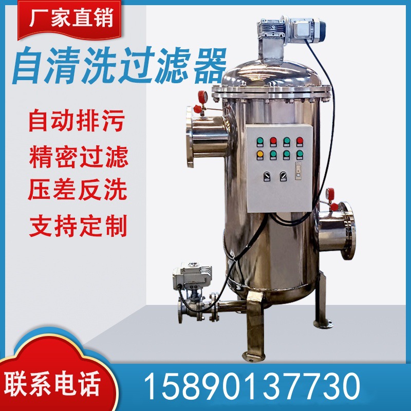 反冲洗前置过滤器  自清洗过滤器 全自动立式网式反洗过滤器