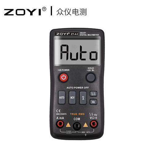 众仪全自动按键式万用表ZT-A2高精度智能防烧便携多功能电工维修