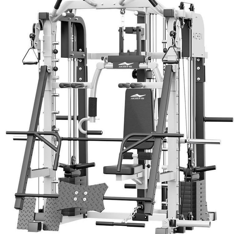 工厂外贸健身多功能一体专业深蹲卧推架商用史密斯机综合训练器