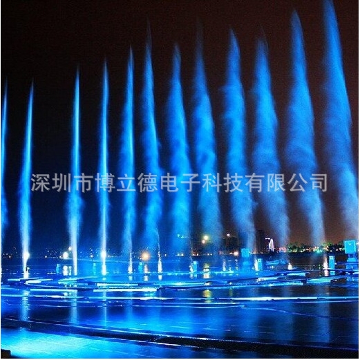 户外广场小型气爆喷泉景观工程带音乐声光工程施工安装设计