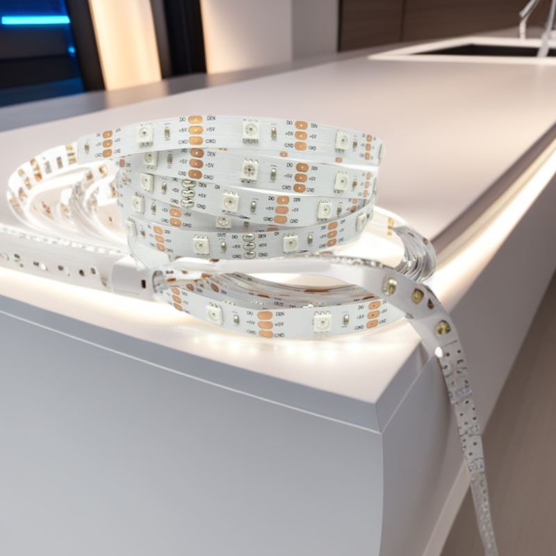 【厂家直供】 WS2812B 5V30灯幻彩灯带 内置IC 户外防雨套管灯带