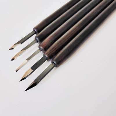 橄榄核刮刀 修光刻刀  刮刀痕核雕刀 雕刻刮刀超硬氮化白钢刀老五