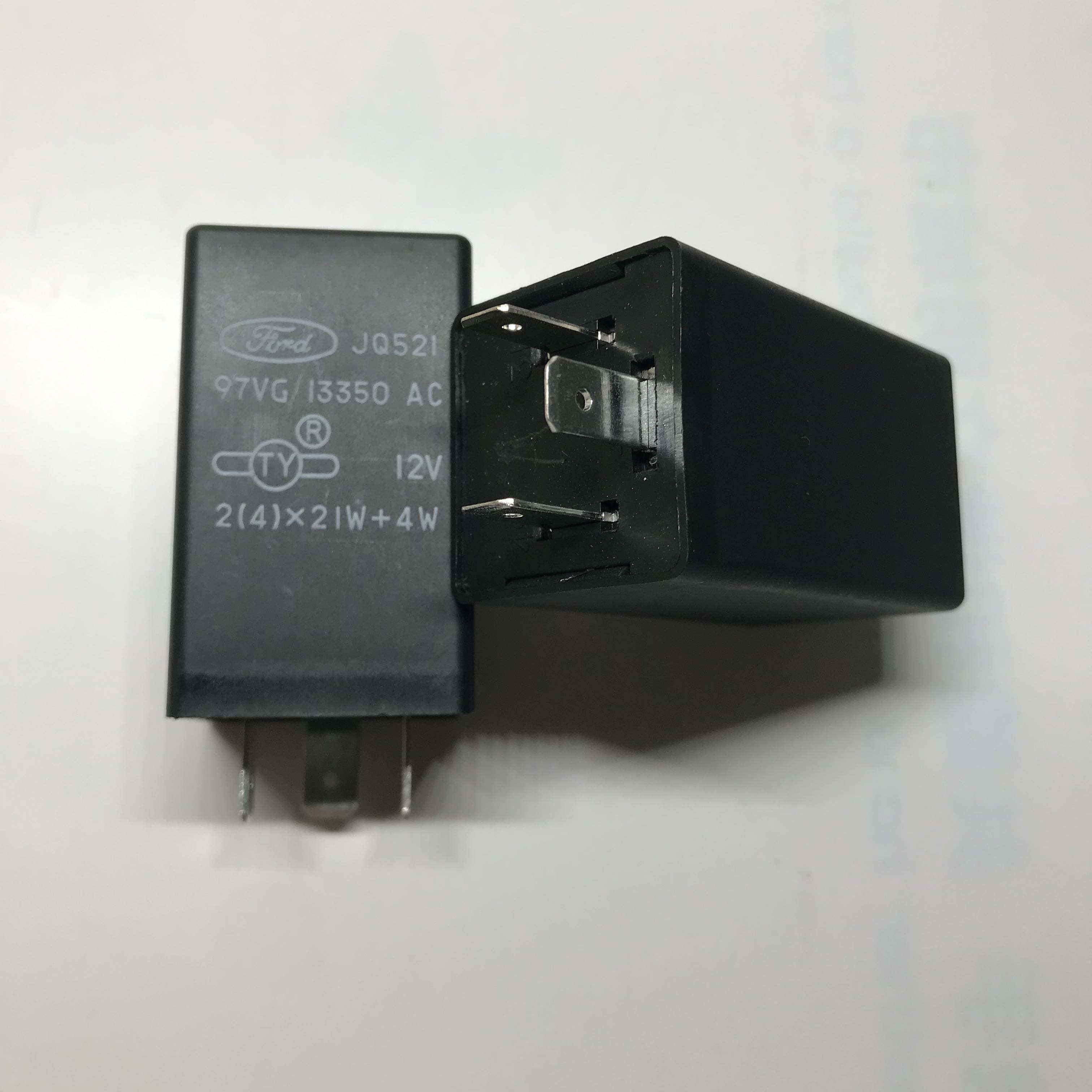 适用于江铃全顺闪光转向灯继电器97vg13350acjq521三插黑色纯正