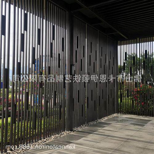 异形钢结构不锈钢大门楼铁艺格栅铝合金廊架屏风厂家施工和安装