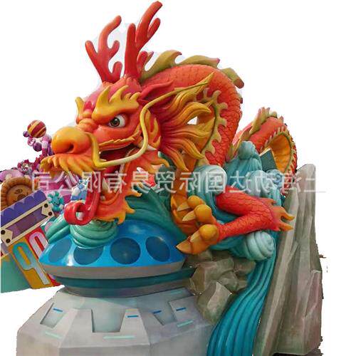 玻璃钢巡游花车花车巡游大型园区巡游车游乐设施