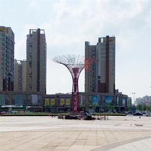 不锈钢树形伞状广场雕塑不锈钢雕塑异形树形叶形廊架户外园林景观
