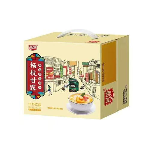 燕塘杨枝甘露含乳饮料港式奶茶口味学生牛奶200毫升12盒整箱装