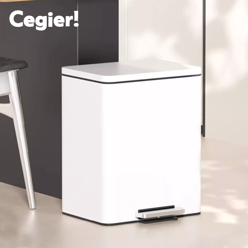 Cegier大号垃圾桶家用客厅不锈钢