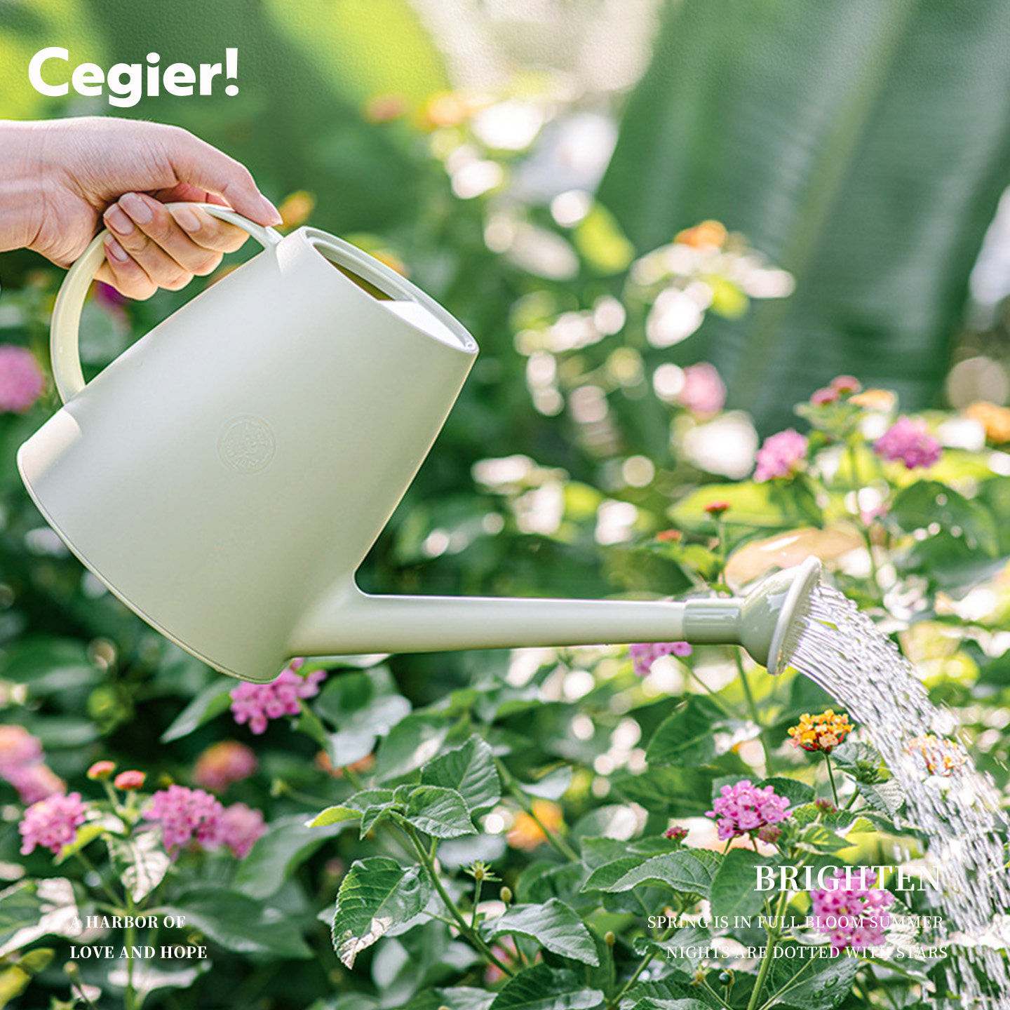 Cegier浇花水壶长嘴浇花壶工具