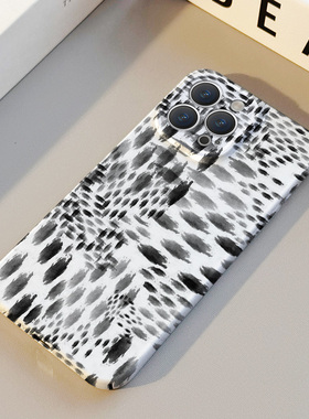 创意水墨涂鸦泼墨 适用苹果华为iPhone17ProMax手机保护外壳16 15Plus新款14 13情侣12 11女Pura80高级不撞壳