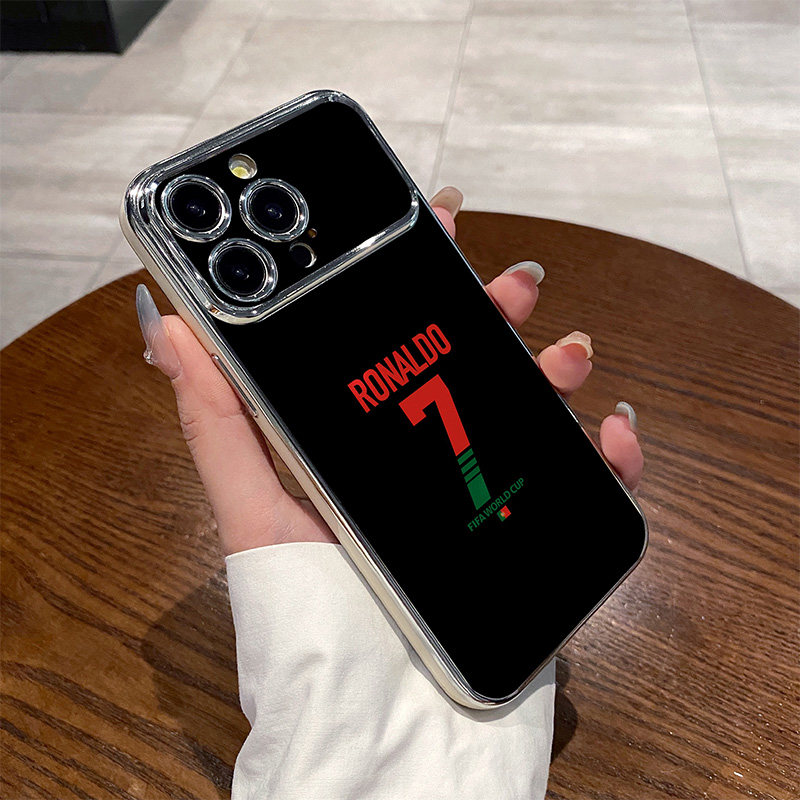 足球7号球衣C罗 适用苹果华为iPhone17ProMax手机保护外壳16电镀大视窗15Plus新款14 13情侣12 11女Pura80男