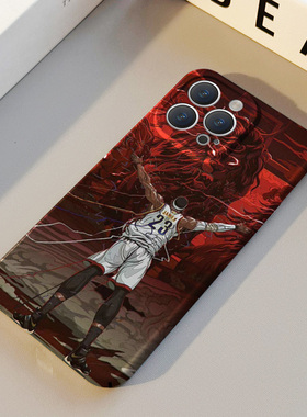 野狼詹姆斯 适用苹果华为iPhone16ProMax手机保护外壳15Plus 14 13 12 17 XsMax女Pura70情侣篮球高级不撞壳