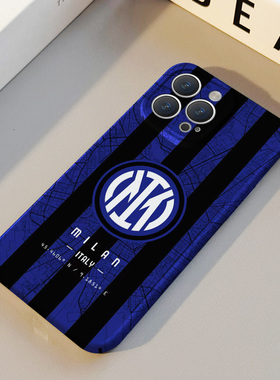 新国米徽章 适用苹果华为iPhone16ProMax手机保护外壳15Plus 14 13 12 17 XsMax女Pura70创意情侣高级不撞壳