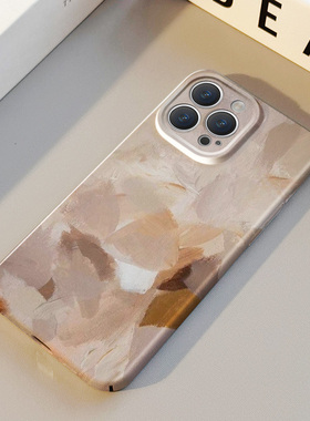 水彩油画 适用苹果华为iPhone17ProMax手机保护外壳16 15Plus新款14 13情侣12 11女Pura80抽象复古高级不撞壳