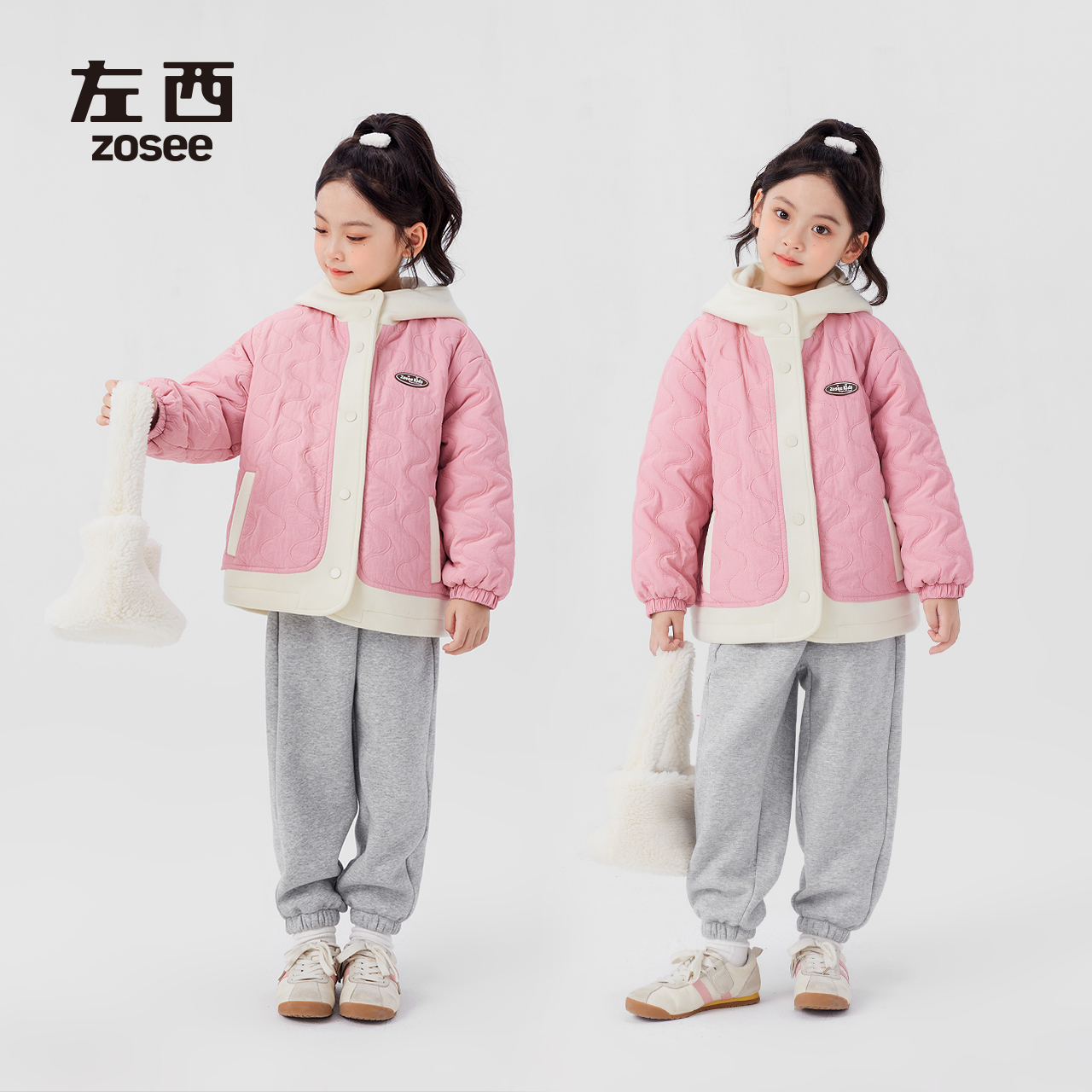 左西女童冬季新品棉服