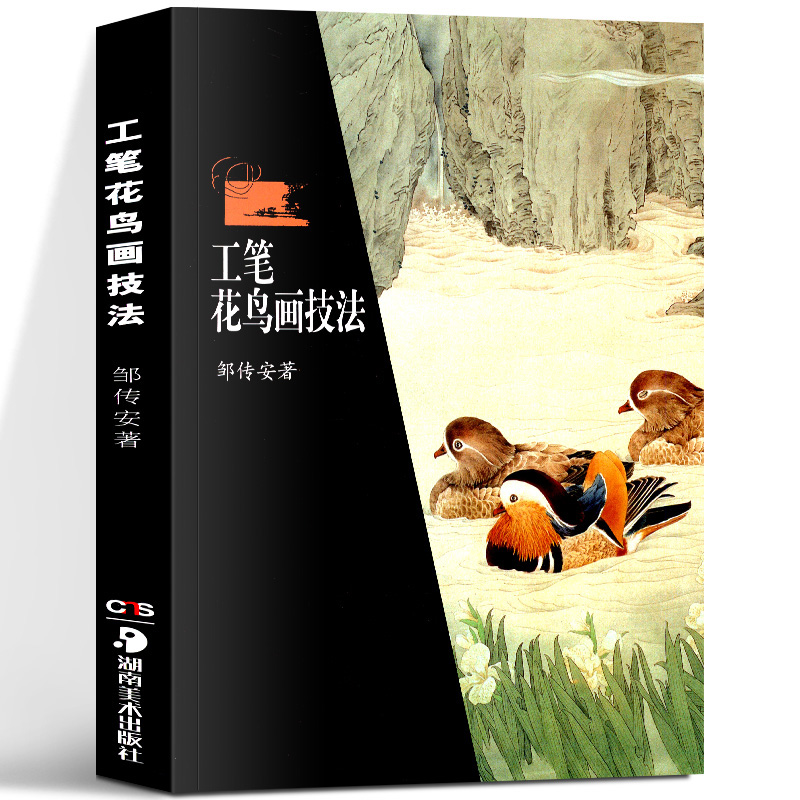 正版现货 工笔花鸟画技法 邹传安著 泼彩法与工笔画美术绘画技法 工艺美术(新) 初学者入门零基础学绘画鉴赏解析教材 湖南美术出版