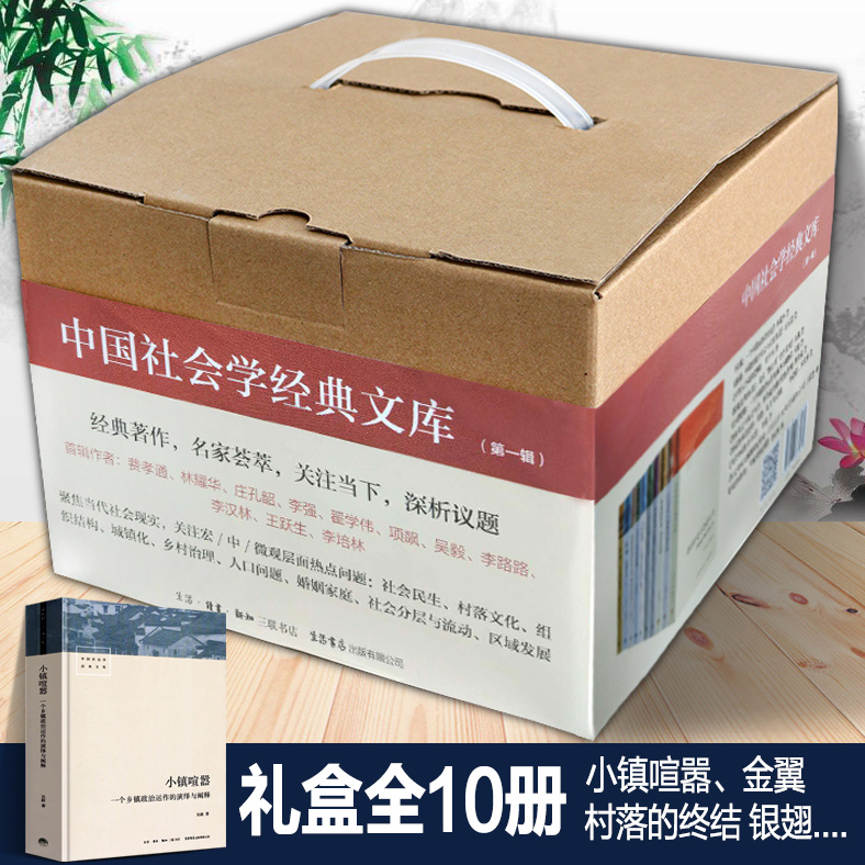 中国社会学经典文库 10册 小镇喧嚣+金翼+银翅+当代中国社会分层+村落的终结+跨越边界的社区+中国的单位组织+农村村民自治等