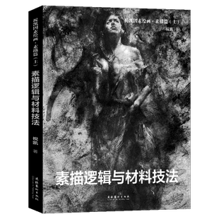 祝凯因素绘画 基础篇(上) 素描逻辑与材料技法 方绘画教程范画步骤细节详解 素描肖像人体半身全身像列宾速写教程大师作品
