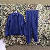 复古怀旧潮服 服老式 正品 老货70年代毛呢料空蓝色地勤服将校呢工装