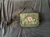 保真老货60年代65式 卫生员挎包为人民服务解放包带语录防雨医疗包