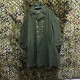 老货正品 风衣英伦风连帽复古外套 老武双排扣橄榄绿大衣老款
