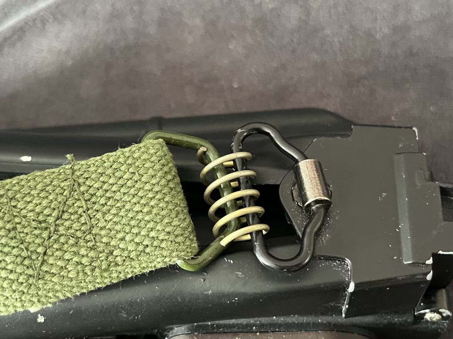 老货原品80年代双环式56C式斜带苏联AK74U式帆布背带改装背包带