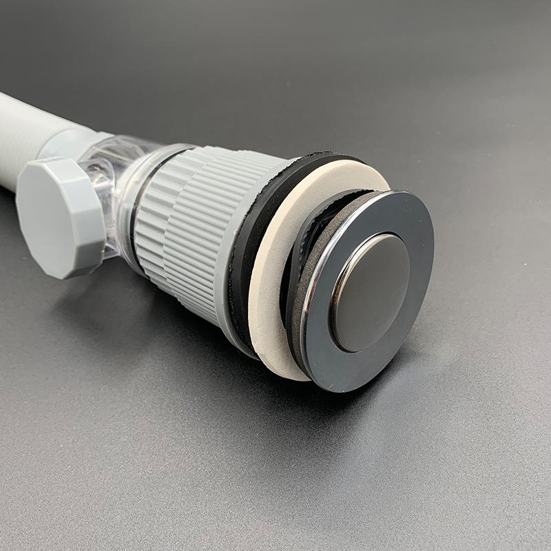 灰色横盆竖水双用下管面709A盆洗手盆陶瓷下水管下防臭水器