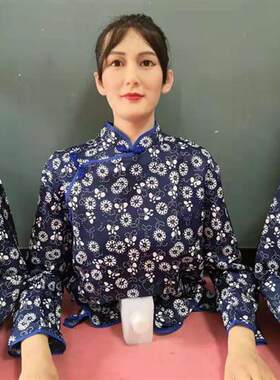 摇国旗蜡像捣酸奶蜡像蜡像蜡像制作蜡像机器人