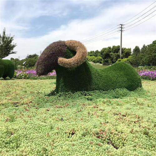 仿真植物造型雕塑绿雕园林大型景观彩色绿雕仿真草皮动物咨询