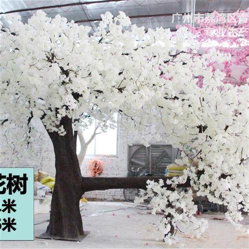 厂家供应大量盆景仿真樱花树室内户外绿色工程酒店摆设外景拍摄