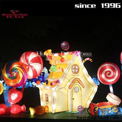 年新年春节庙会花灯灯会设计制作厂家大型卡通灯组引流摆件