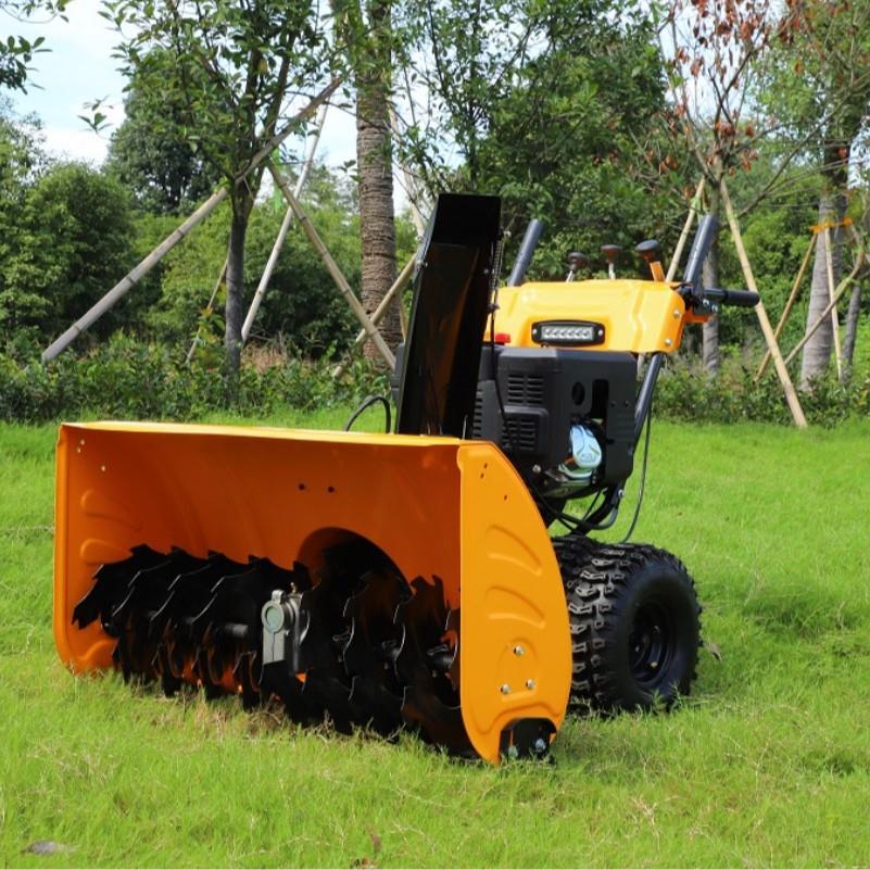 用厂家销家用型自走式907抛雪直 机出口专 皮带摩擦传动